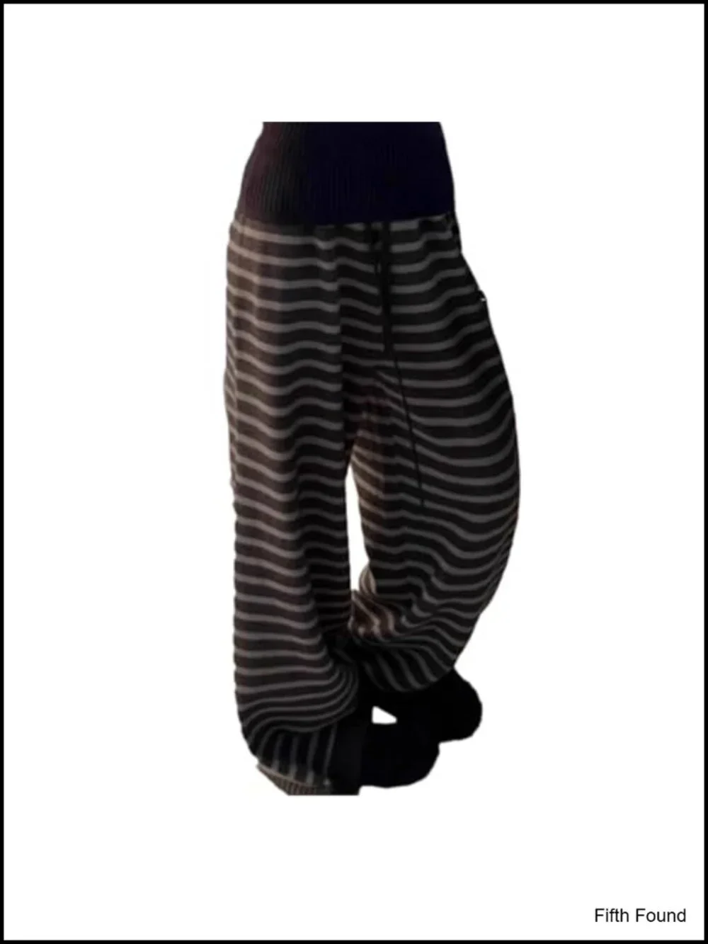 Striped Wide Leg Lounge Pajama Pants Y2k Grunge Emo Alt Pjs